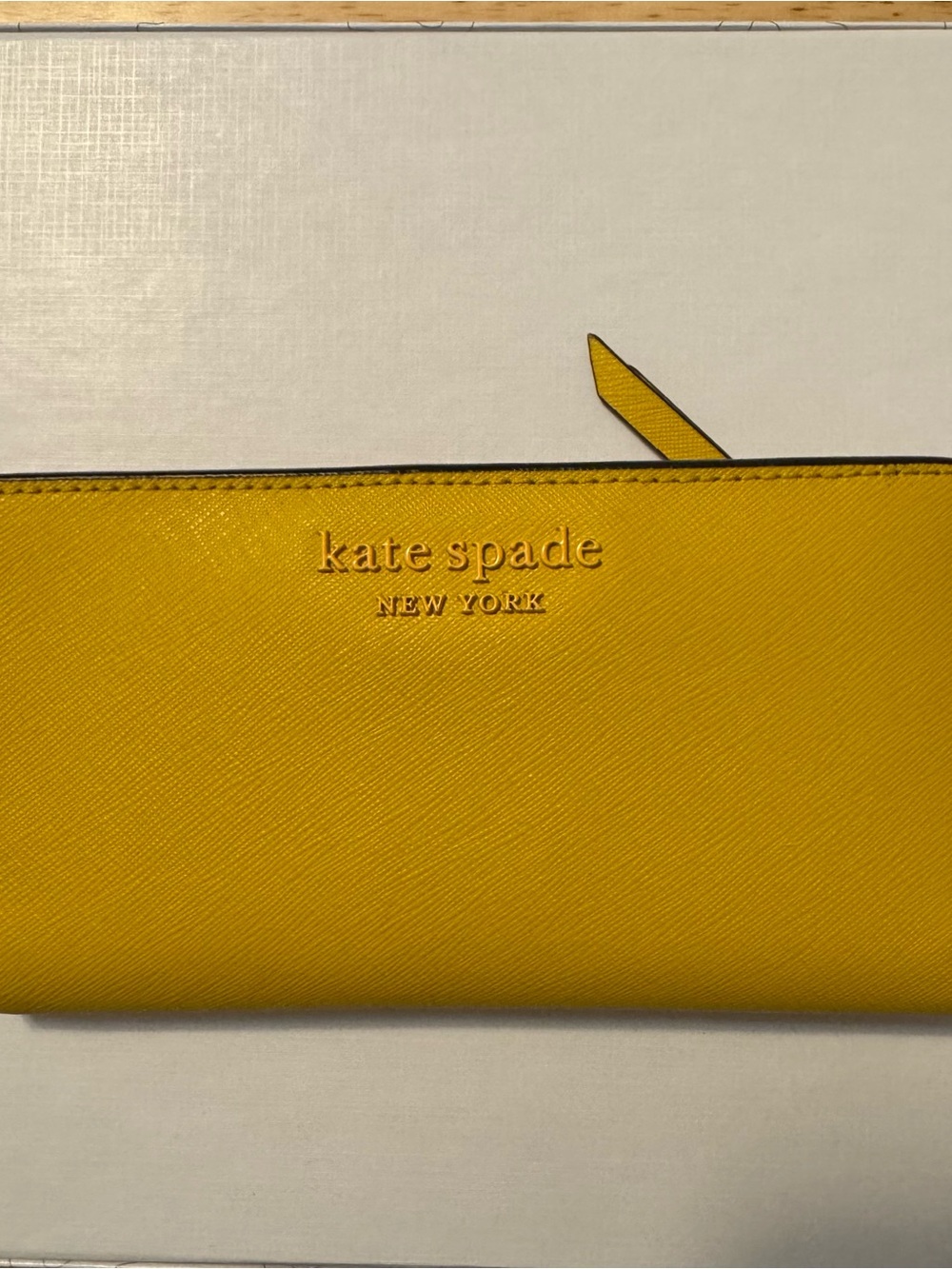 Kate Spade Yellow Leather Wallet - Picture 2 of 5